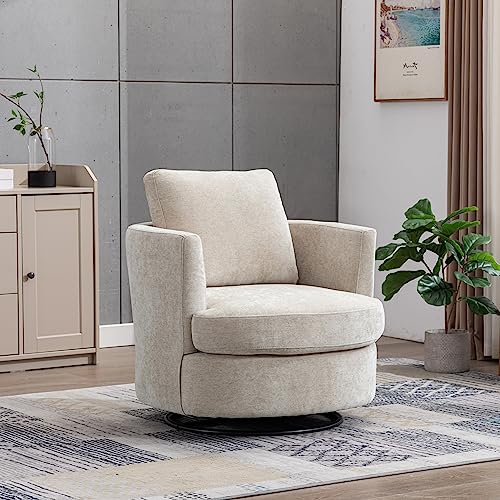 ODUWA Swivel Barrel Chair Set of 2