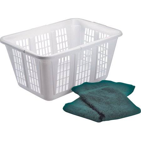 Rubbermaid Home 2965-85-wht 1 1/4 BU White Laundry Basket (Case of 8)