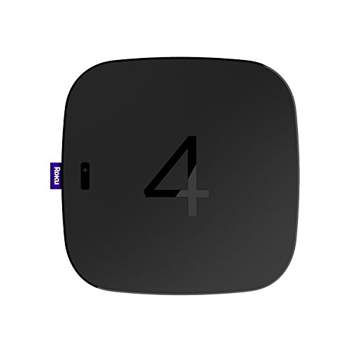 Roku 4 | HD and 4K UHD Streaming Media Player with Enhanced Remote (Voice Search, Lost Remote Finder, and Headphone), Quad-Core Processor