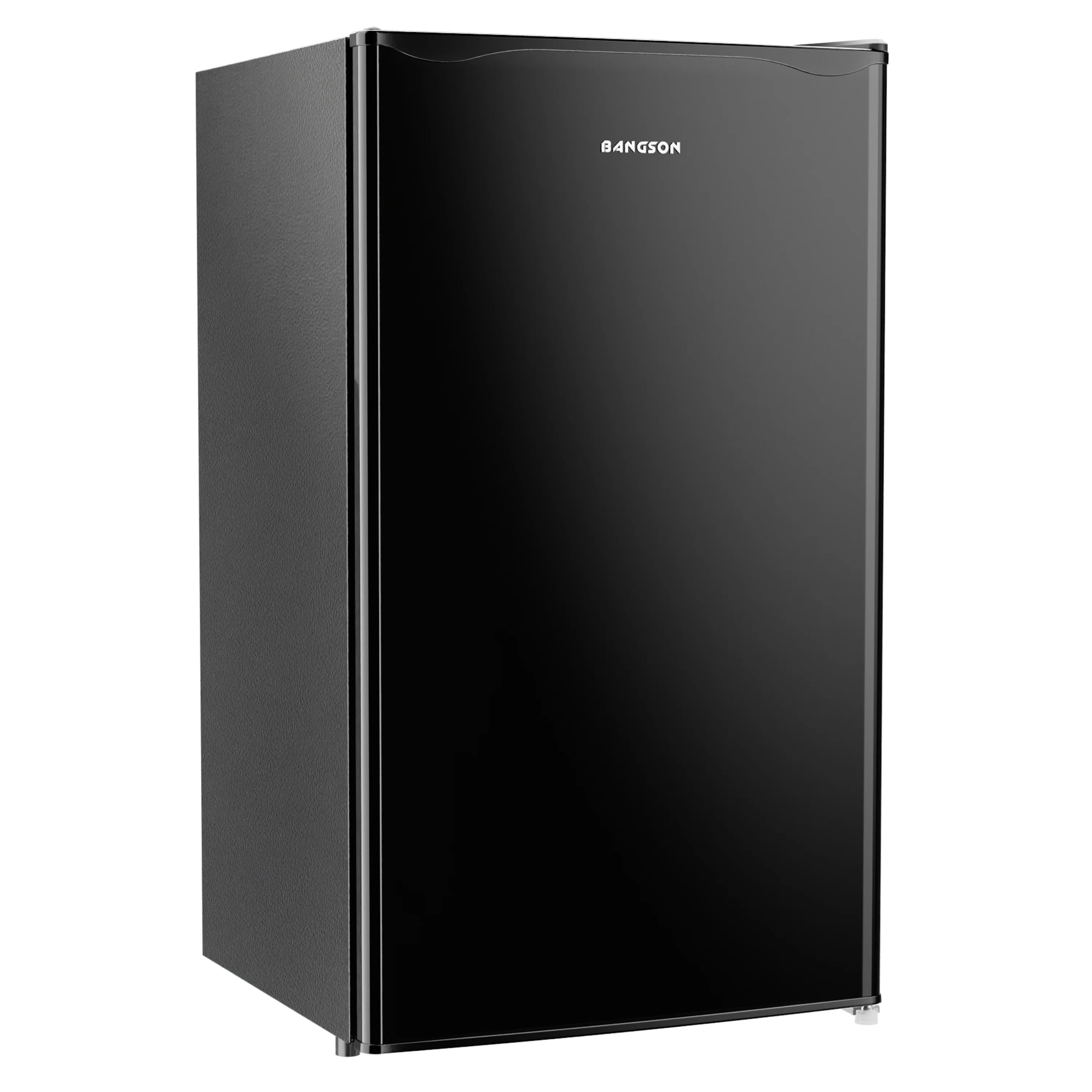 BANGSON Mini Fridge, 3.2Cu.Ft, Energy Saving, Low Noise with Reversible single door, mini fridge for Bedroom Office and Dorm, Black