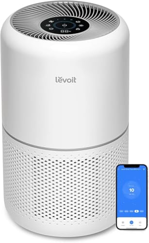 LEVOIT Air Purifiers for Home Bedroom, HEPA Sleep Mode, AHAM VERIFIDE, Smart WiFi for Home Large Room, Quiet Cleaner for Pet Hair, Allergies, Dust