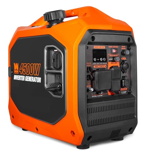 WEN 4500-Watt Inverter Generator, RV-Ready, Quiet, Portable, and Lightweight with Fuel Shut Off (56432i)