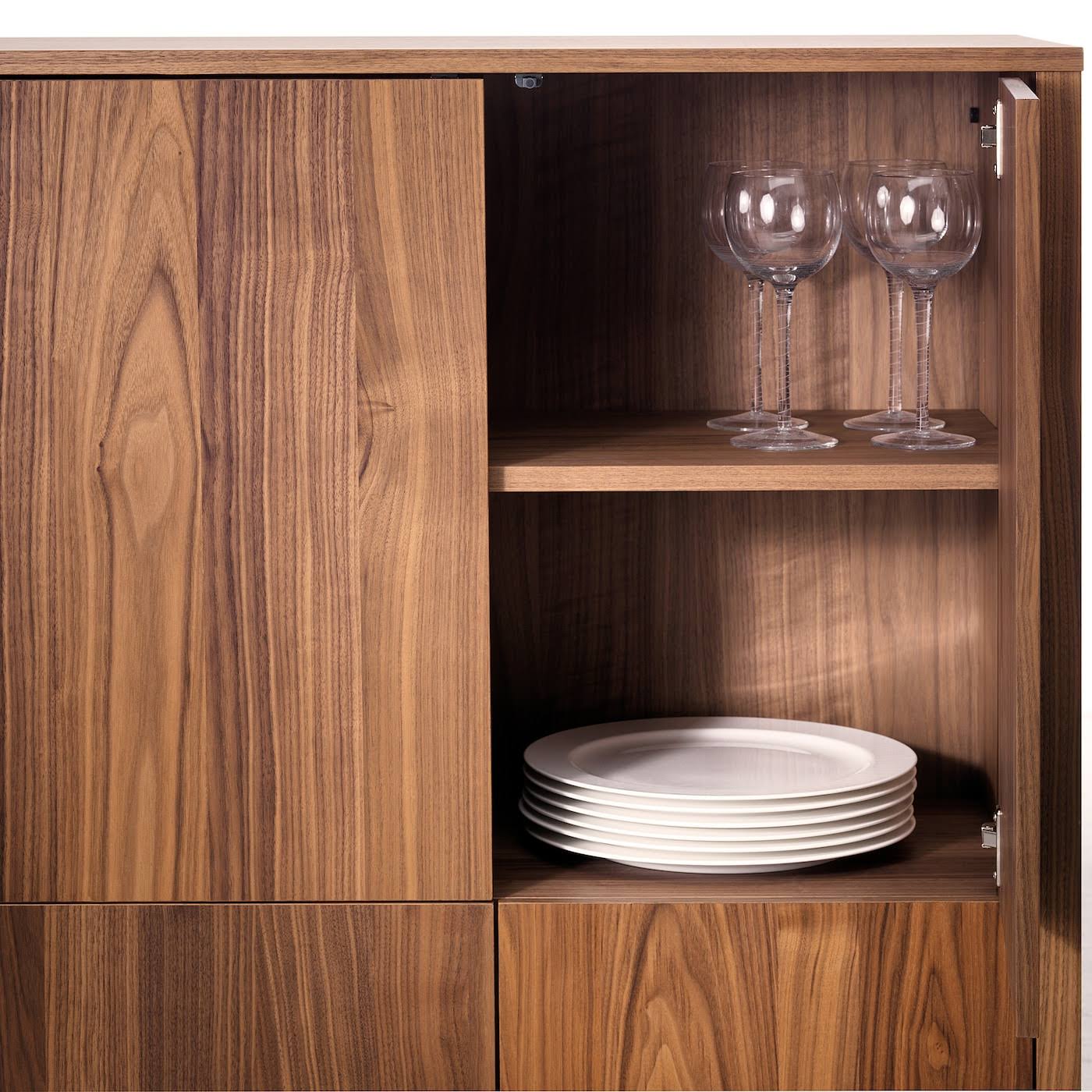 IKEA - Stockholm Cabinet with 2 Drawers, Walnut Veneer, 35 3/8x42 1/8