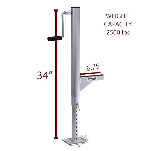 Extreme Max 5001.6345 Universal Heavy-Duty Extended Range Quick Lift ATV/UTV Field Jack - 26" to 36" Range, 2500 lbs. Capacity