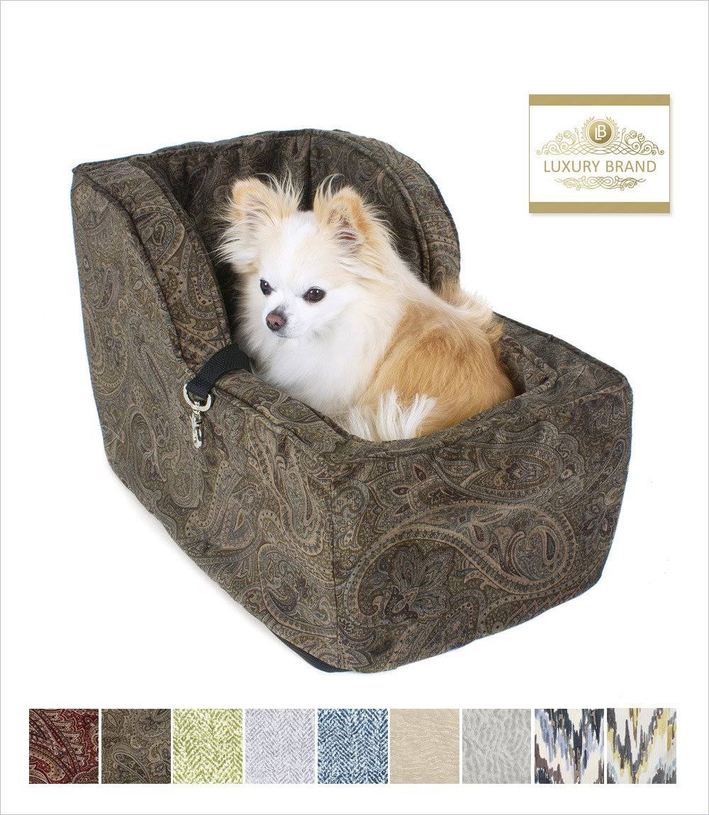 Snoozer Luxury High-Back Console Dog Car SEAT, Large / Piston Sand