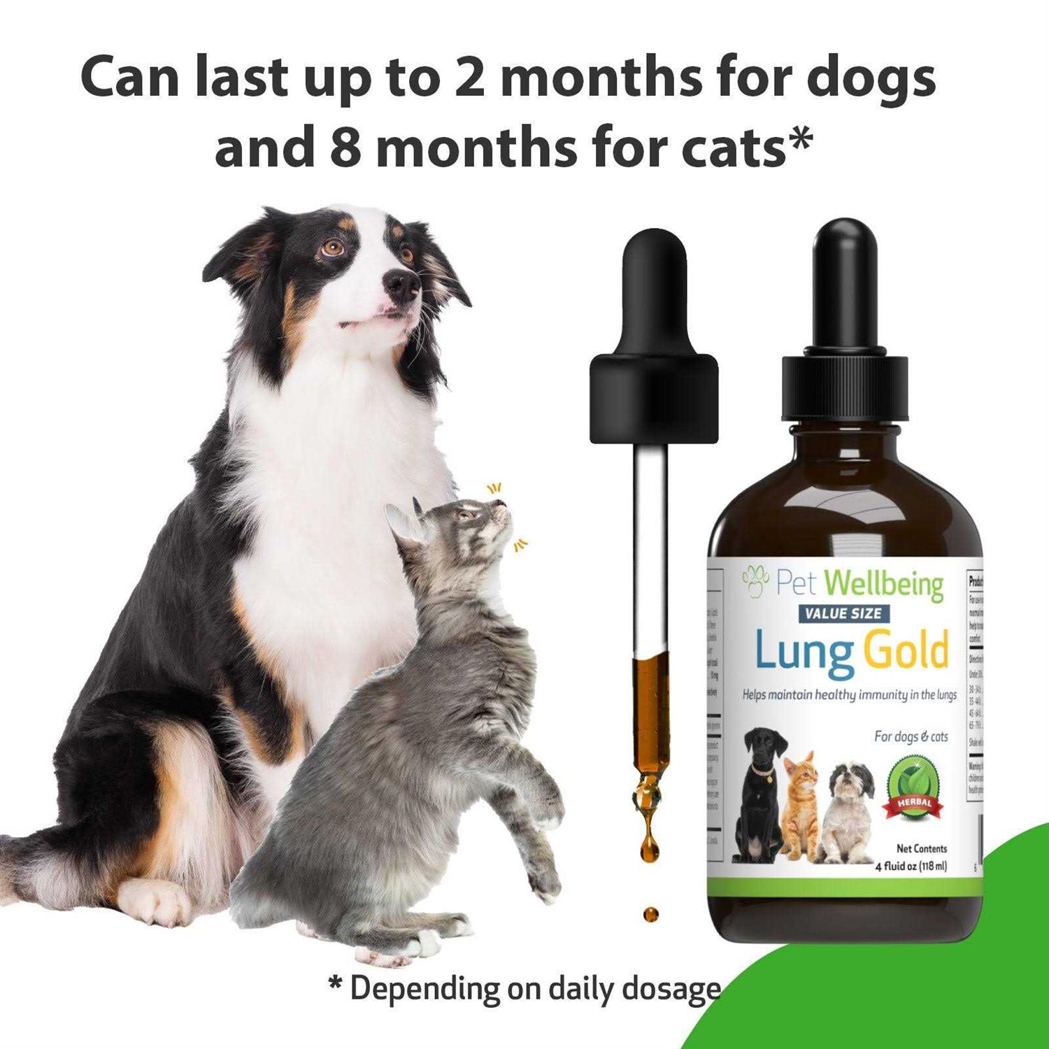 Pet Wellbeing Lung Gold for Cats - Pet Supplies online store