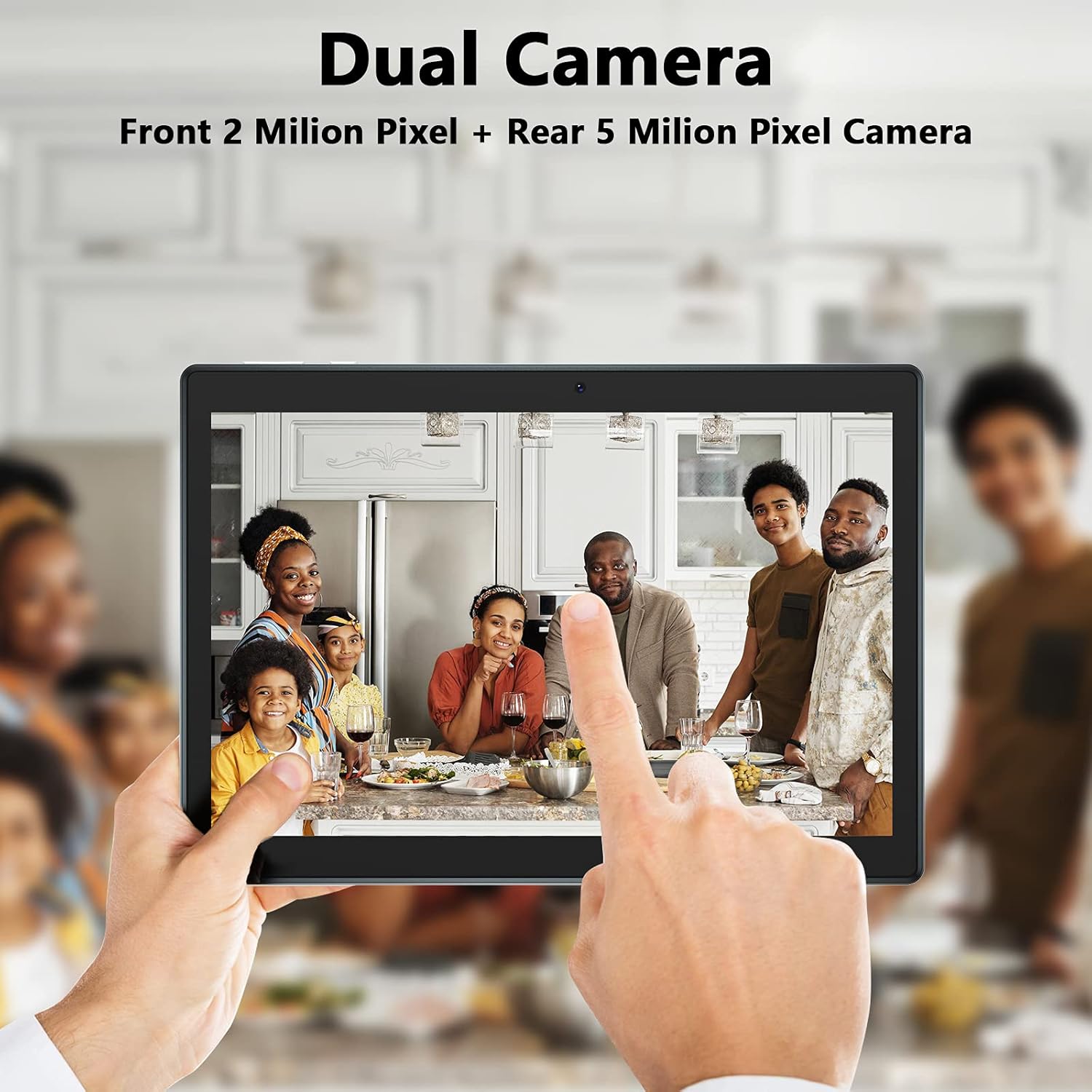 10 inch Tablet Android 10.0 OS, HD 800x1280 IPS Touchscreen, 2GB + 32GB Quad-Core CPU, 6000mAh Battery, Dual Camera Dual Speaker