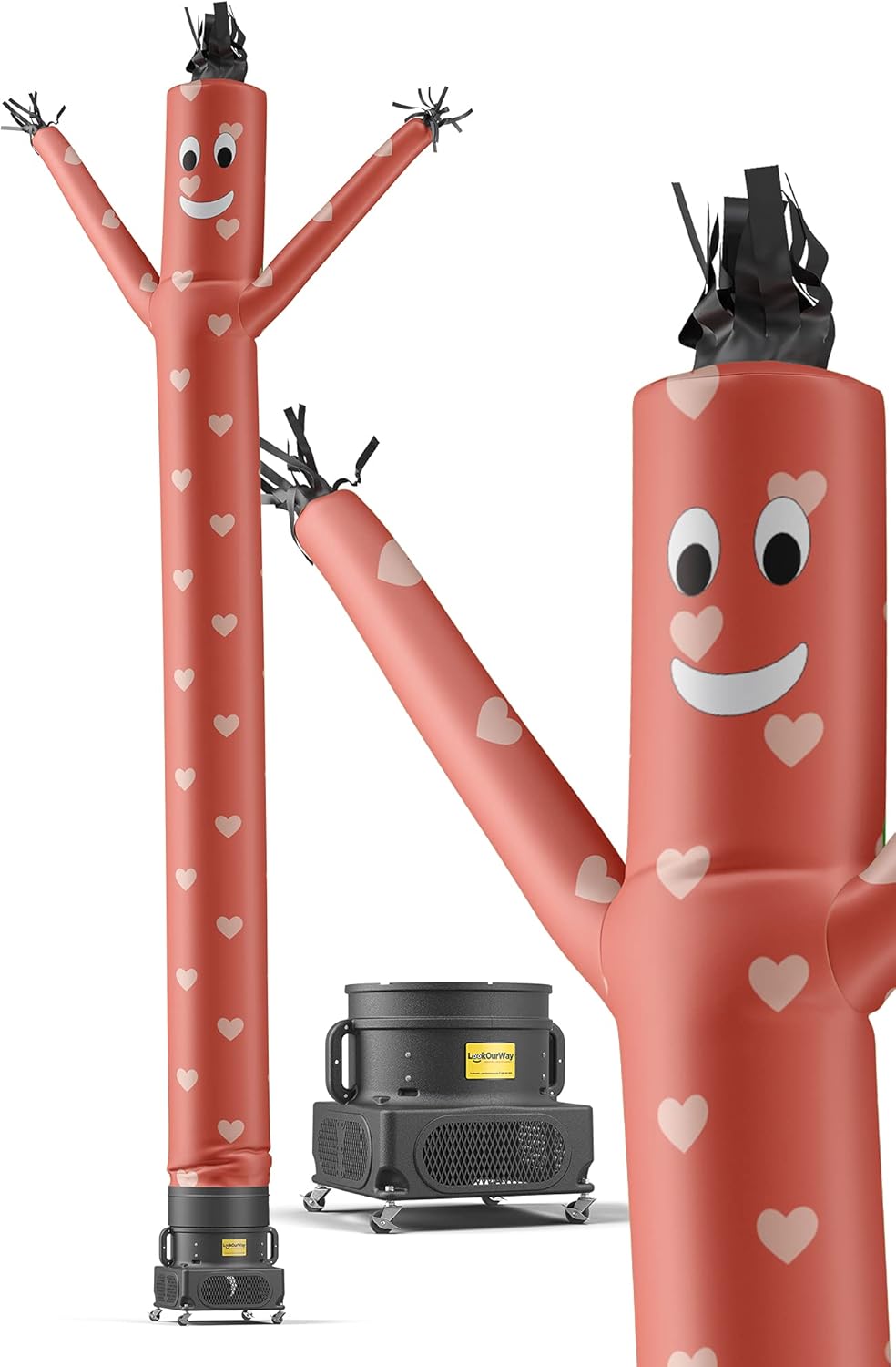 LookOurWay Uncle Sam 20-Feet Tall Air Dancers Inflatable Tube Man American Themed Complete Set with 1 HP Sky Dancer Blower
