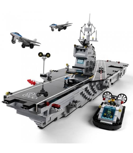 Enlighten 113 Aircraft Carrier Building Blocks Toy Set