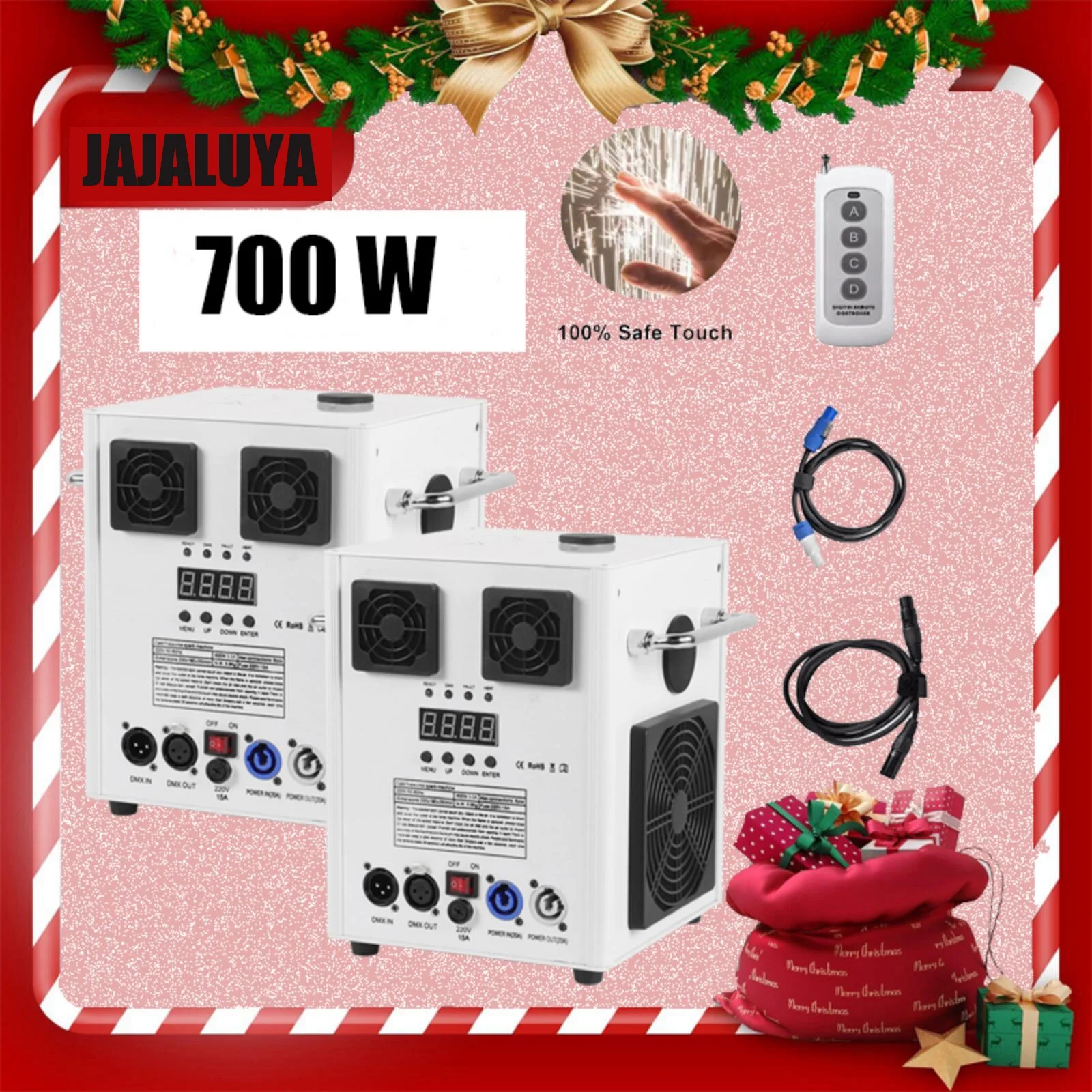 Cold Spark Machine 3-16FT Adjustable Stage Special Effect Machine with Wireless Remote Control DMX Low Noise Stage Equipment for Wedding DJ Disco