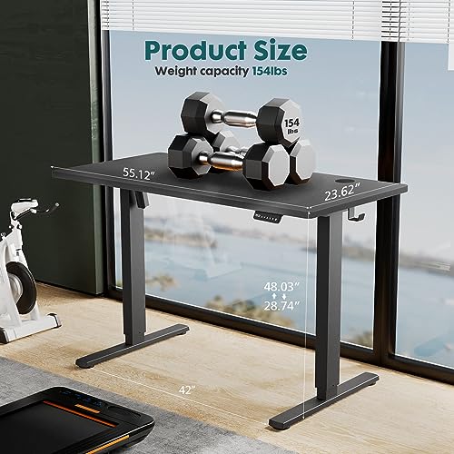 Standing Desk, Adjustable Height Electric Sit Stand Up Down Computer Table