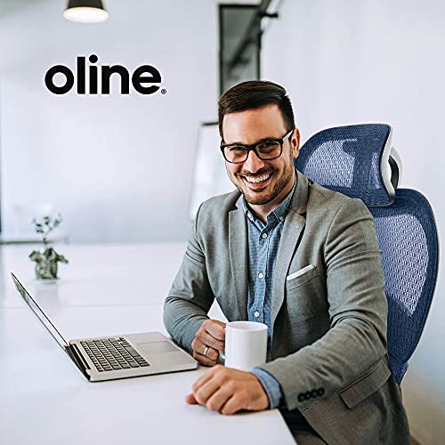 Oline ErgoPro Ergonomic Office Chair, Rolling Desk Chair with 4D Adjustable Armrest, 3D Lumbar Support, Blade Wheels