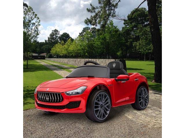 Tobbi Kids Ride on Car Maserati License 12V Rechargeable with MP3 / Remote Red