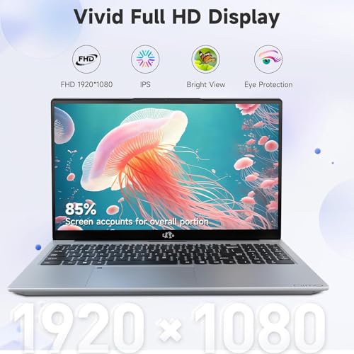 NIMO 15.6" IPS FHD-Business-Laptop, Intel 6 Core i3-1215U 8GB RAM 256GB SSD (Beat i5-1135G7