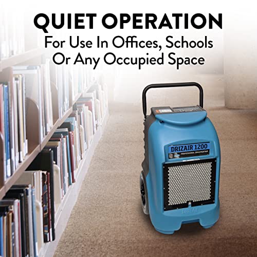 Dri-Eaz 1200 Commercial Dehumidifier with Pump, Industrial, Durable, Compact, Portable, Blue, F203-A, Up to 18 Gallon Water Removal per Day