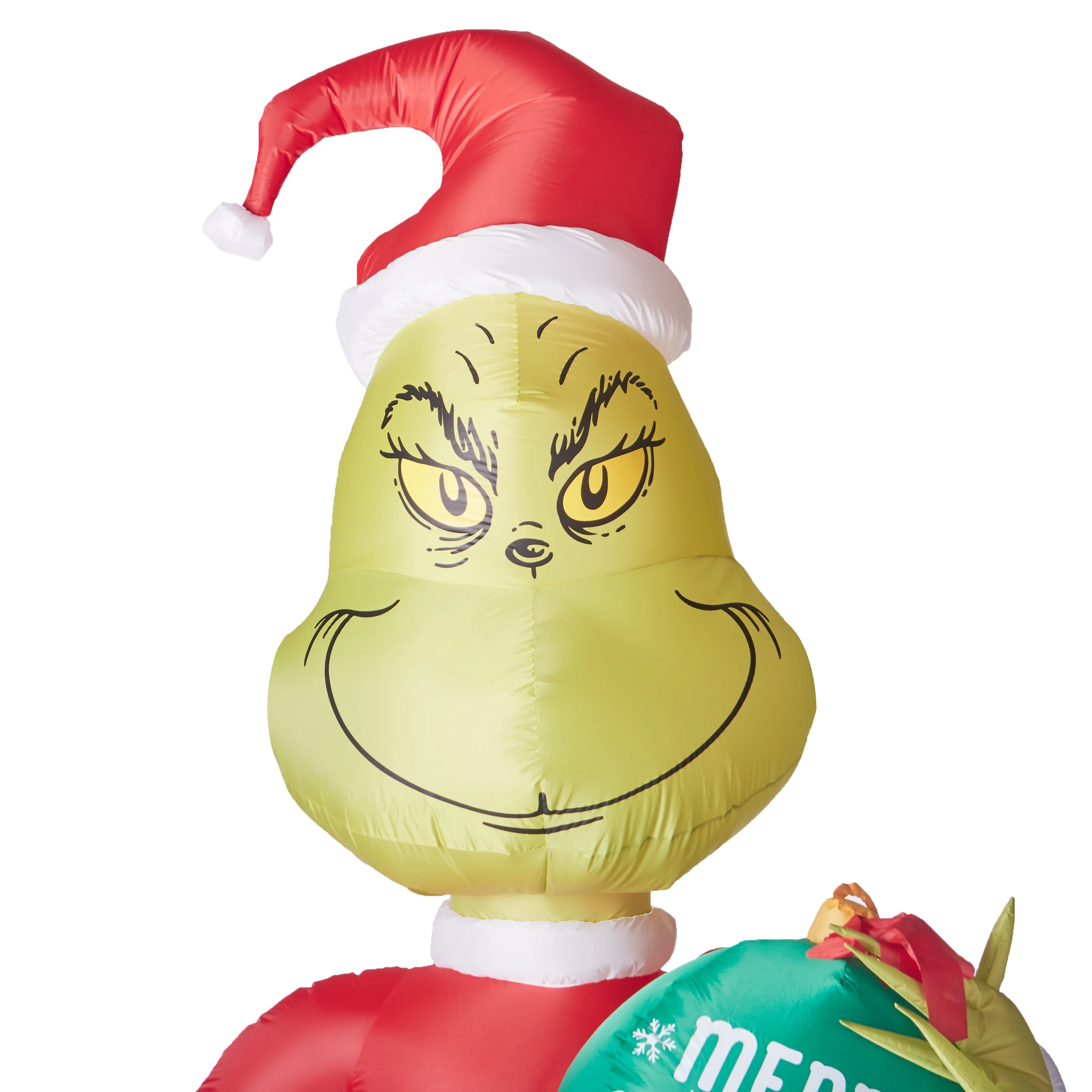 Gemmy Industries Airblown Inflatable Grinch with Ornament, 11'