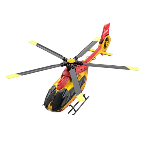 C190 1/30 Scale 6CH Single-Rotor RC Helicopter, Altitude Hold & Gyro Stabilization RC Plane, Beginner-Friendly Drone for Adult(4 Battery)