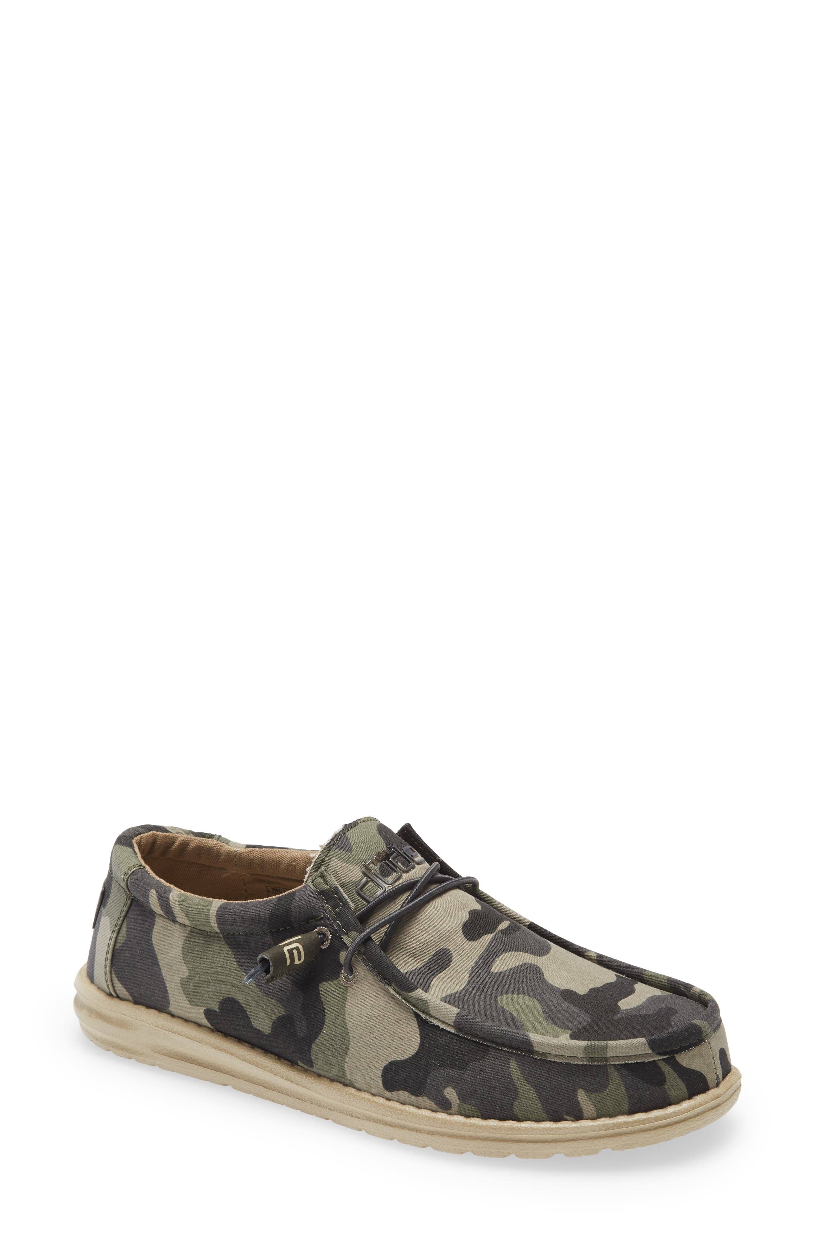 Hey Dude Men&s Wally Canvas Camo - 9 M
