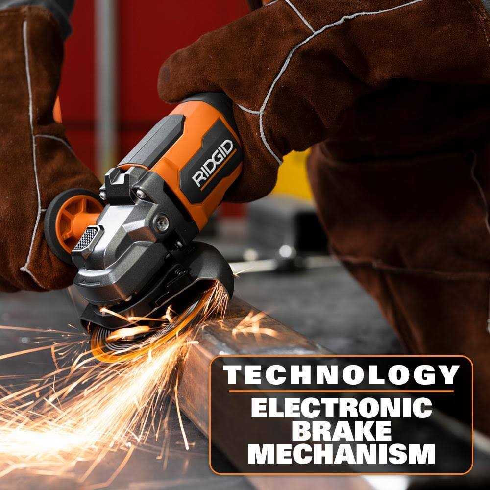 RIDGID 18V Brushless Cordless 4-1/2 in. Angle Grinder Kit with 4.0 Ah Battery and Charger - Shop Hardware Tools Online Store