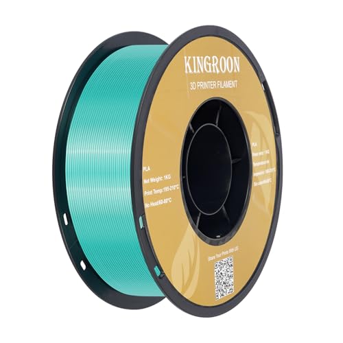 Kingroon Silk PLA Bundle 3D Printer Filament, Dimensional Accuracy +/- 0.03 mm, 10 kg Spool(22lbs)