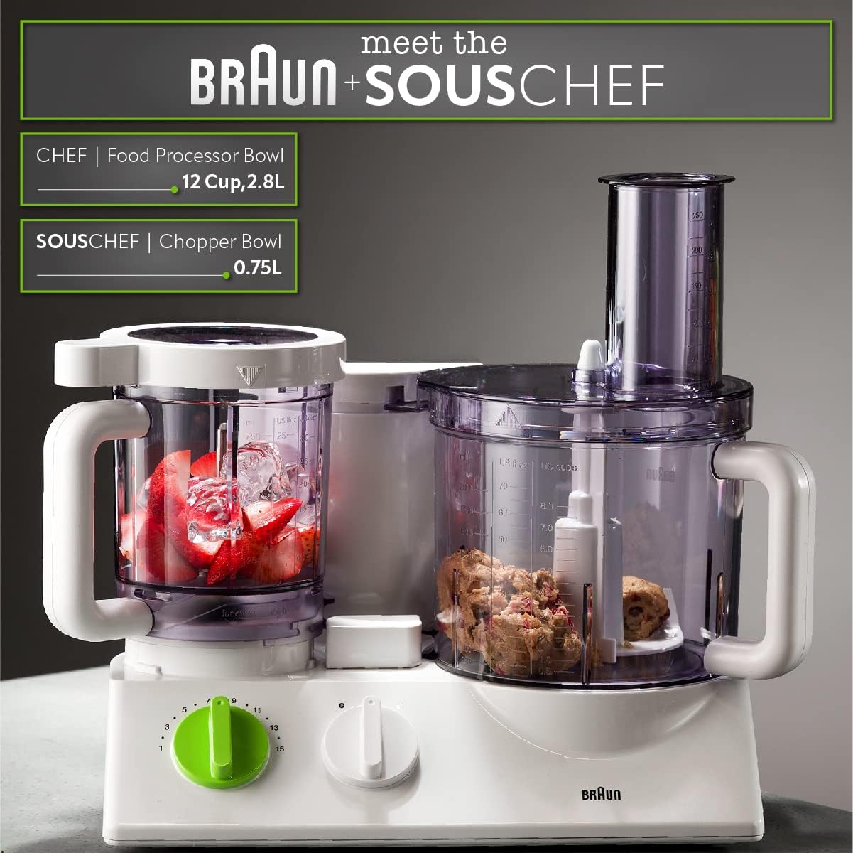 Braun 12 in 1 Multi-Functional Food processor | Kitchen System With Dual Control Technology, chopper, Blender, Juice Extractor