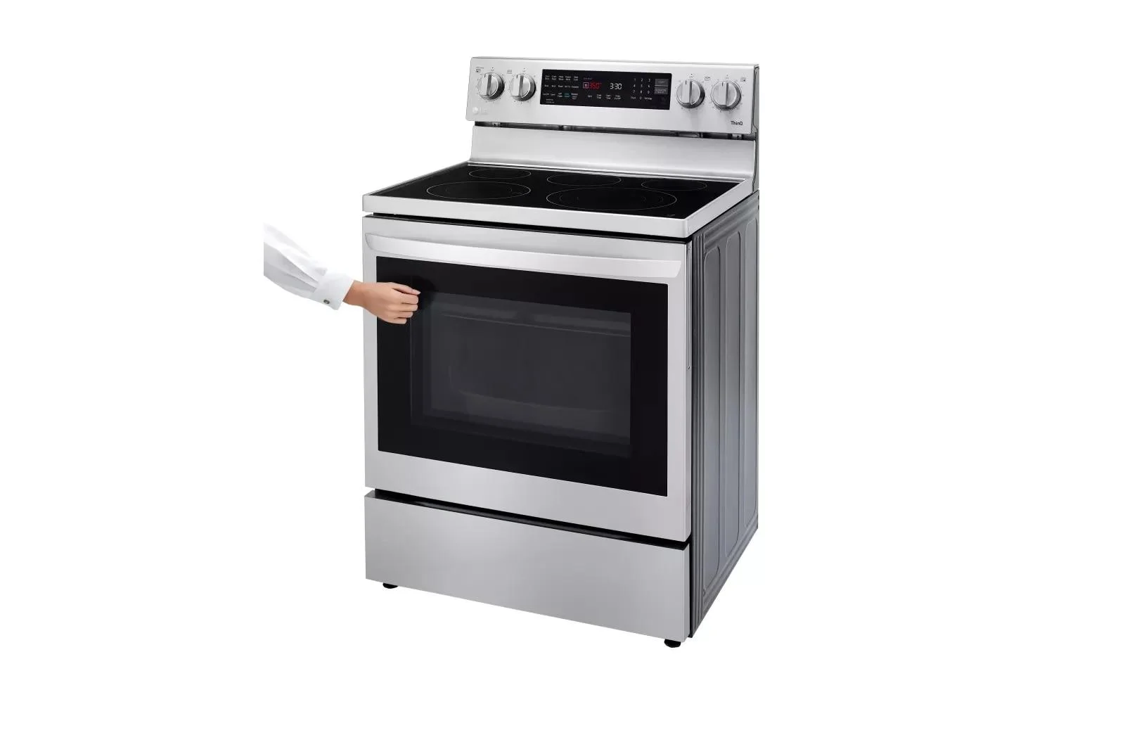 LG LREL6325F 6.3 cu ft. Smart Wi-Fi Enabled True Convection InstaView(R) Electric Range with Air Fry