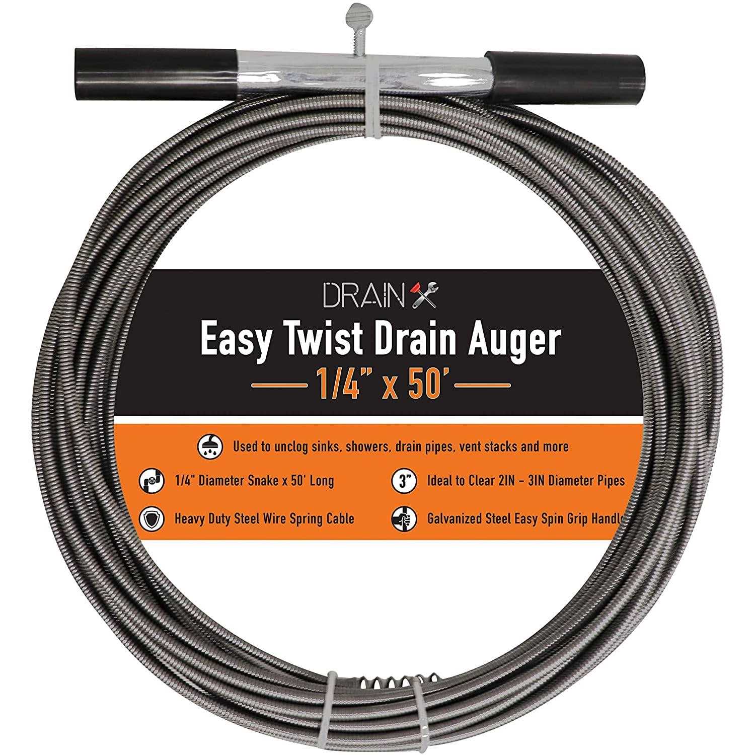 Drainx Easy Twist Drain Auger - Shop Hardware Tools Online Store