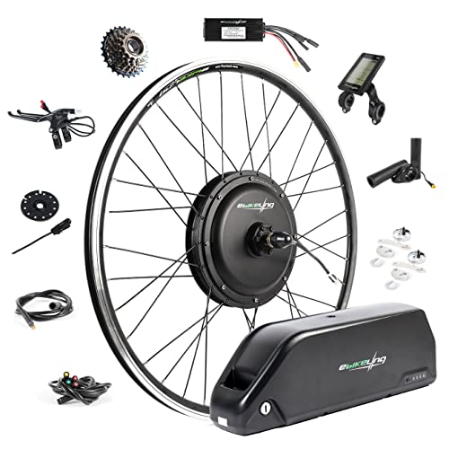 EBIKELING Waterproof Ebike Conversion Kit with Battery Direct Drive 700C Front or Rear Wheel Electric Bike Conversion Kit Ebike Battery & Charger