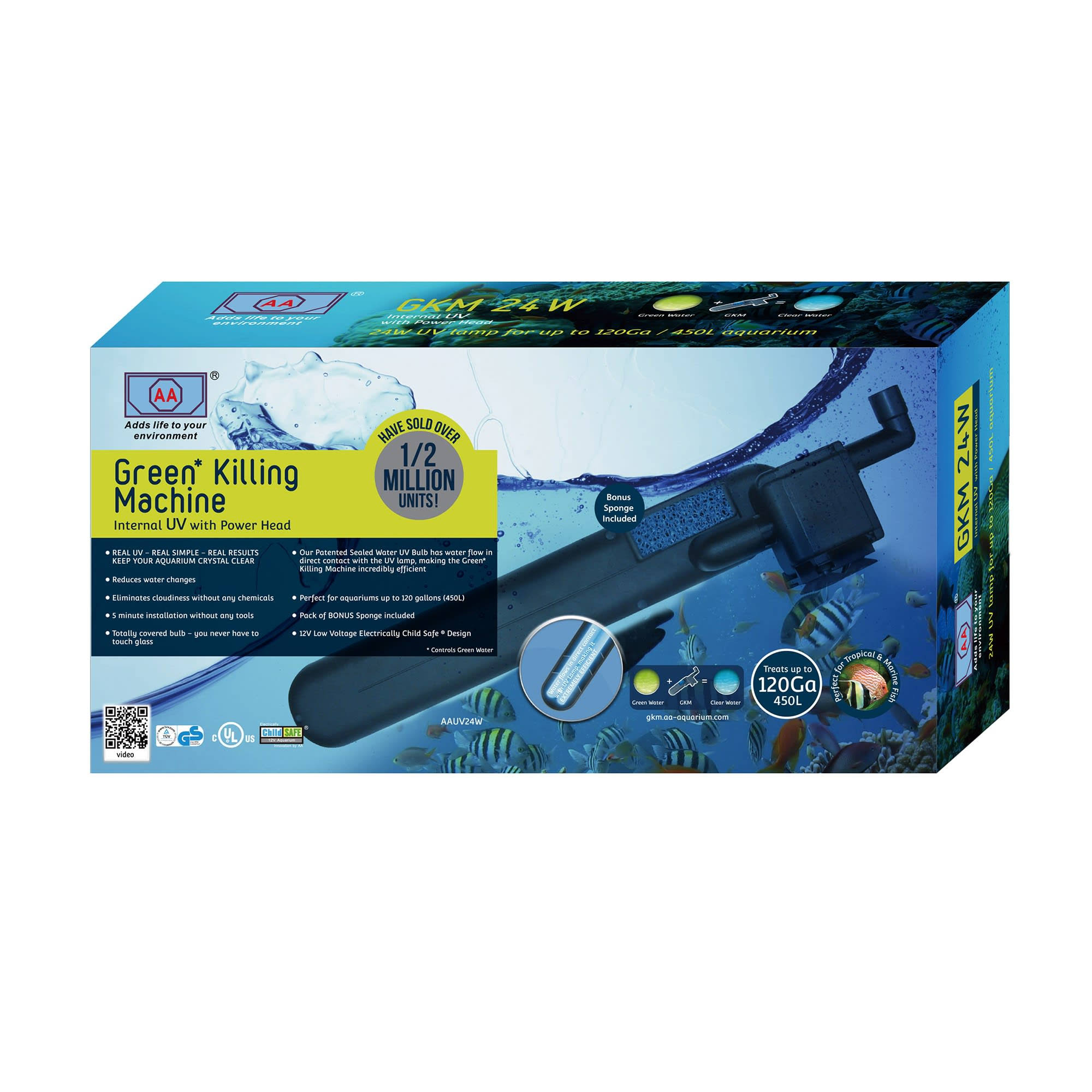 Green Killing Machine 24W Internal UV Sterilizer with Power Head