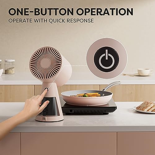 CIARRA Portable Range Hood, Desktop Range Hood with 2 Speed Exhaust Fan, Detachable Aluminum Filter, Large Oil Collection Cup