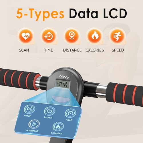 SogesGame Rowing Machine, Rower Machine with 12 Levels of Resistance for Complete Body Workouts, Low-Impact