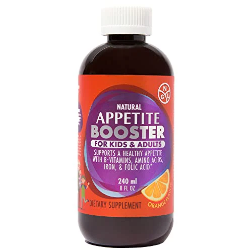Appetite Booster Weight Gain Stimulant Supplement Eat More for Underweight Kids & Adults Fortified with Vitamins B1,B2,B3,B5,B6,B12, Folic Acid