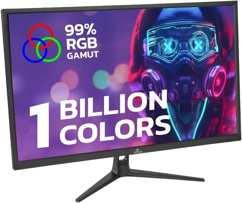 YEYIAN ODRAZ 27 inch IPS Panel HDR 4K UHD Slim Bezel PC Gaming Monitor 3840x2160, 1 Billion Colors, 99% sRGB, 300cd/m2, 1000:1, 60Hz 5ms, 16:9, 178°