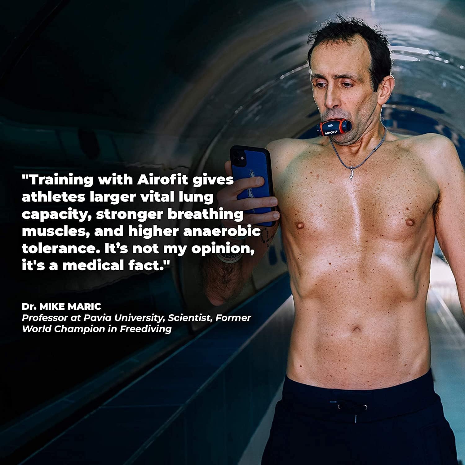 Airofit Pro Breathing Exercise Device + Guided Smart Breathing Trainer | Muscle Trainer for Enhanced Lung Capacity
