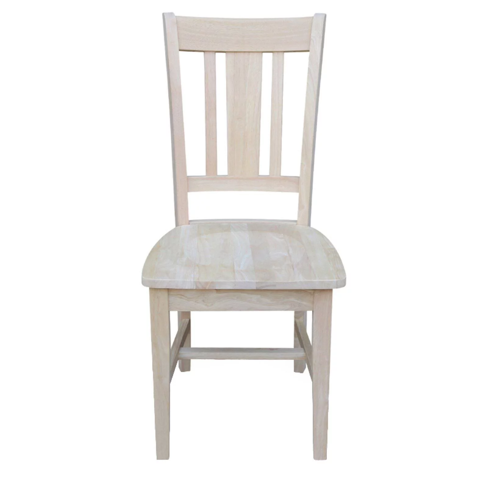 International Concepts Unfinished Slat Back Dining Chair (Set of 2)