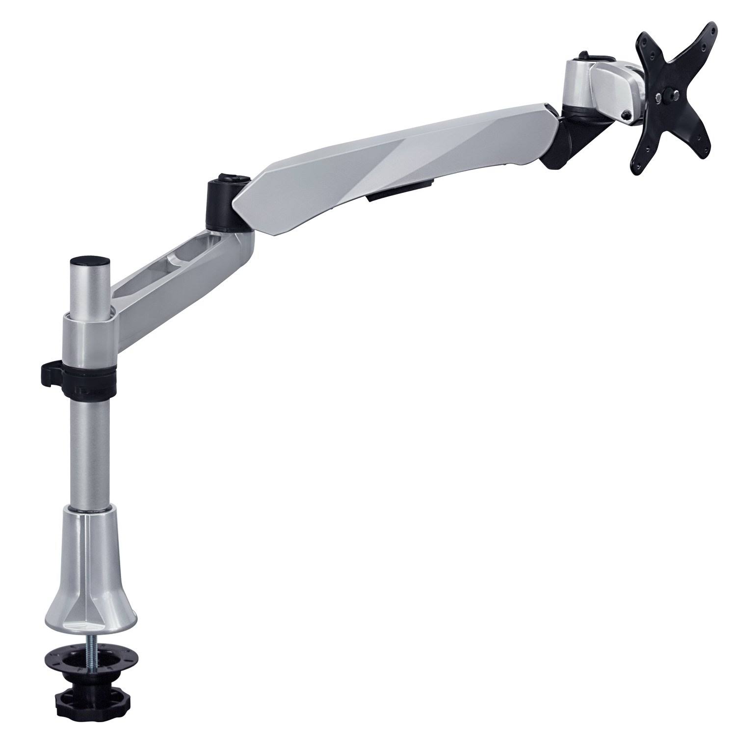 Mount-It Single LCD Monitor Desk Mount, Height Adjustable, Full Motion, Silver