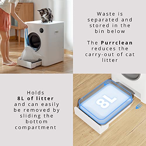 INSTACHEW Purrclean Automatic Self Cleaning Cat Litter Box, Smart App Enabled Litter Box, Large Capacity for Multiple Cats
