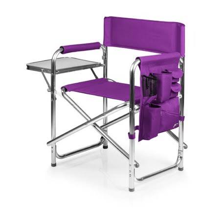 Freeport Park Auriville Folding Director Chair, Purple