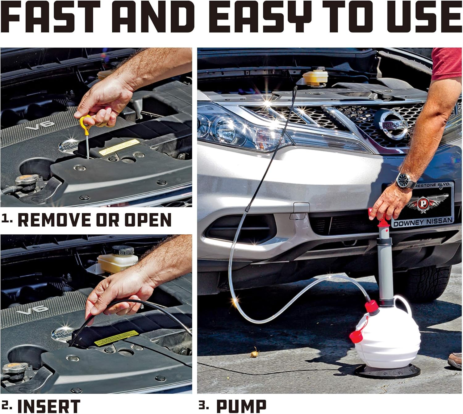 Powerbuilt (647570 Oil/Fluid Extractor - 6.3 Quart Capacity Pack of 2