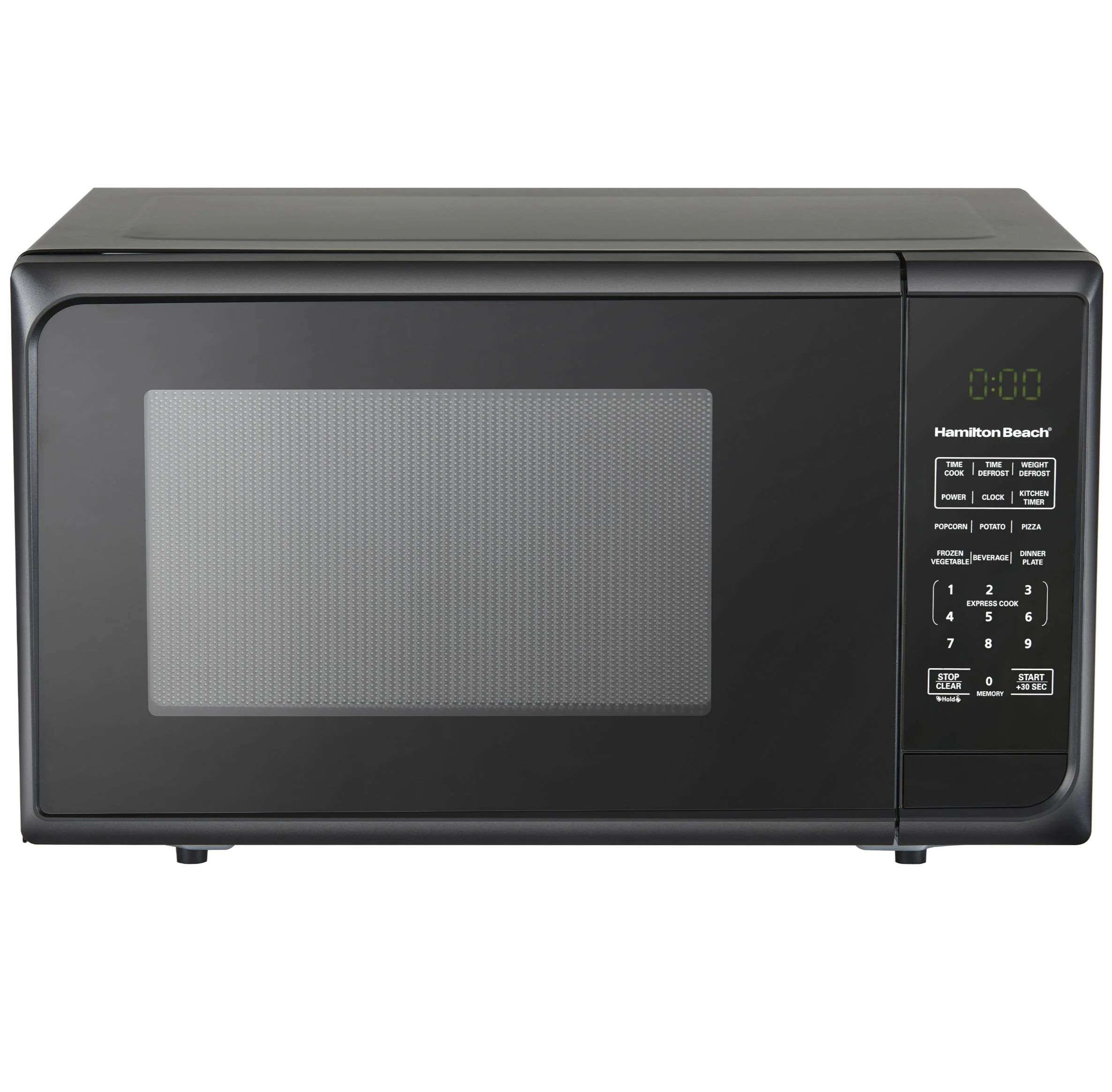 Hamilton Beach 0.9 Cu. ft. Matte Black Microwave Oven