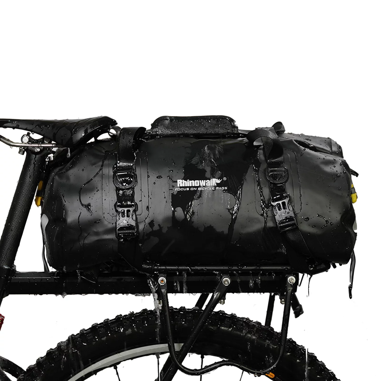 20L Waterproof Duffel Bag Multifunctional Cycling Rear Seat Trunk Bag Bike Rack Pannier Bag Outdoor Camping Boating Kayaking Traveling Beach