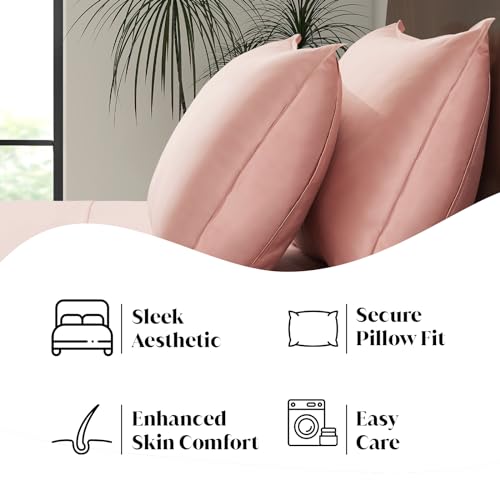 Luxury Bamboo Market | Queen Size Bed Sheet Set | 100% Viscose Made from Bamboo | Organically Grown | Ultra Soft | Cooling Sheets for Hot Sleepers |