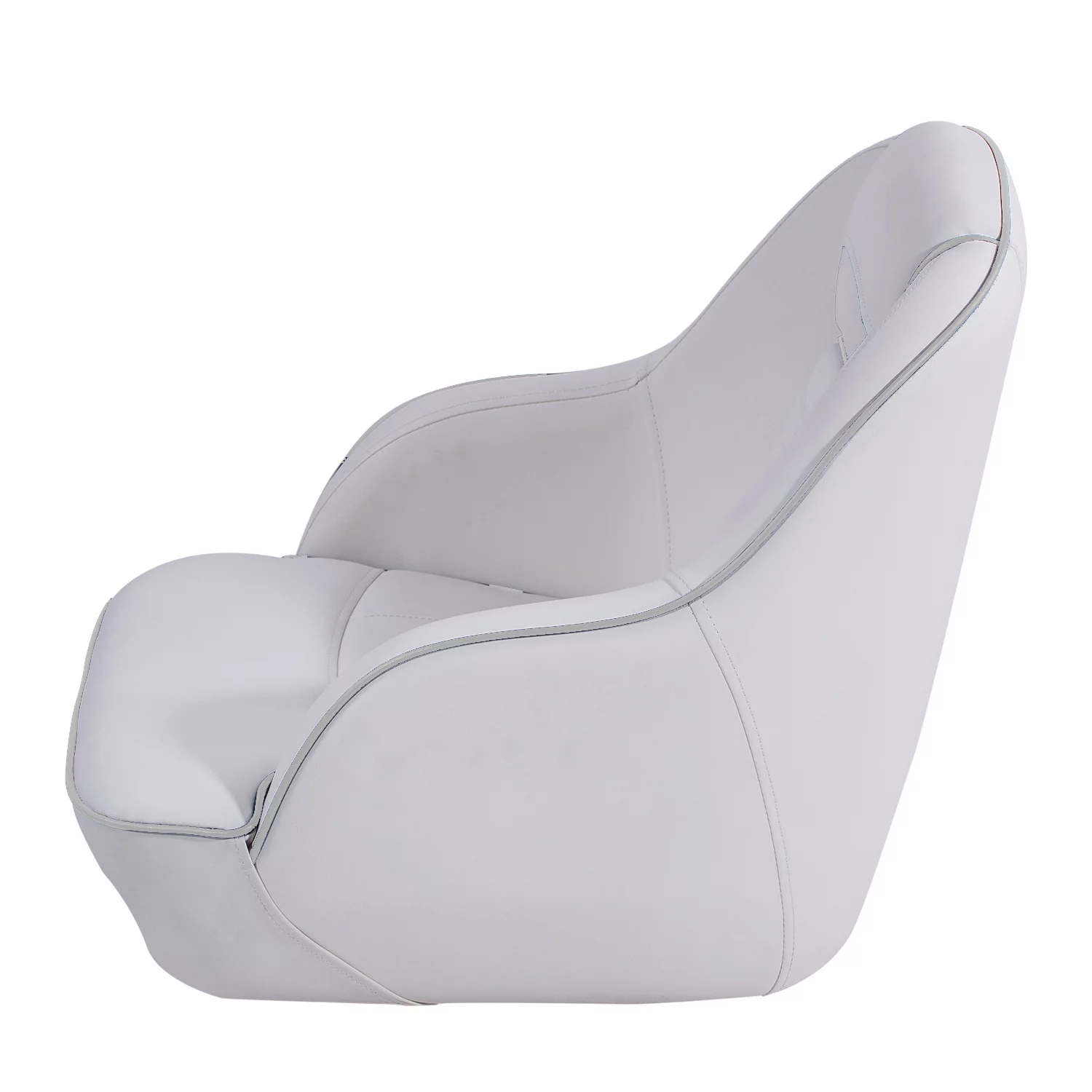 NORTHCAPTAIN P1 Pontoon Boat Seat Captain Bucket Seat with Boat Seat Cover,White