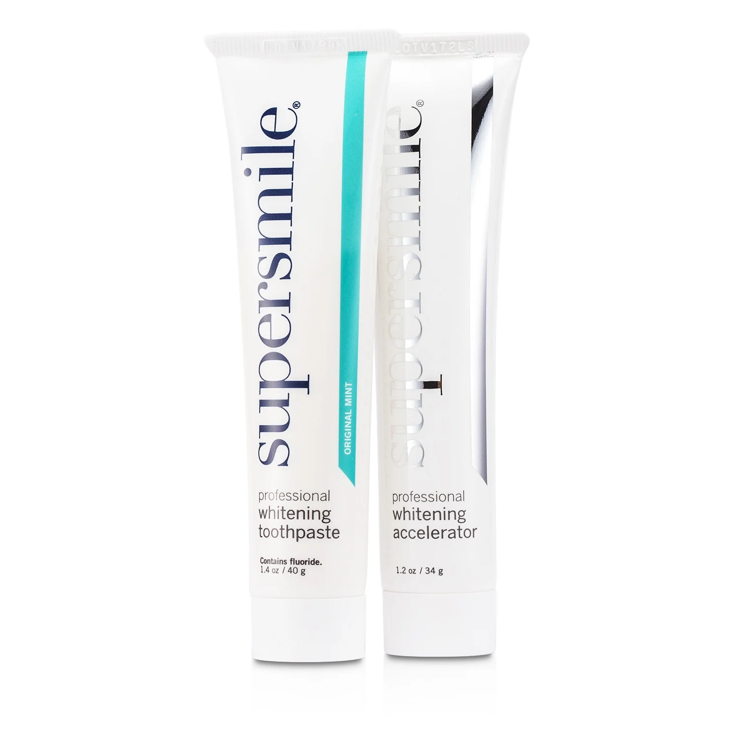 Supersmile Professional Whitening System: Toothpaste 50g/1.75oz + Accelerator 34g/1.2oz 2pcs