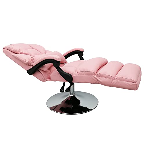 TECHTONGDA Facial Salon Chair Multipurpose Tattoo Chair, 360 Swivel Adjustable Massage Spa Bed Capacity 275lb for Salon Beauty Spa Home, Purple