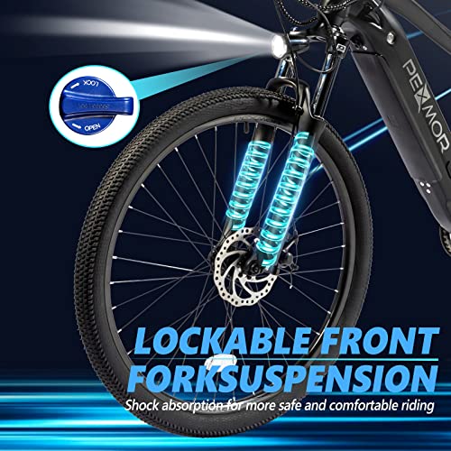 PEXMOR Electric Bike for Adults, 750W (Peak 1000W) BAFANG Motor 32MPH | 48V 14AH Removable LG Battery Mountain Ebike