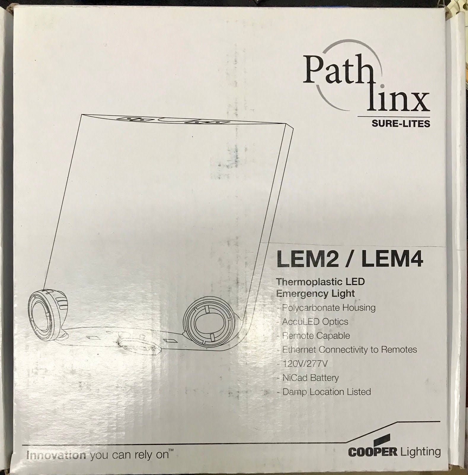 Sure-Lites LEM4 PathLinx LED Emergency Light 2 Head 4 Remote Capability