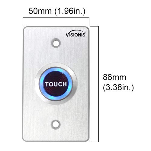 Visionis FPC-5292 One Door Access Control in Swinging Door 600lbs Maglock with VIS-3000 Outdoor Keypad/Reader with Mini Controller, No Software
