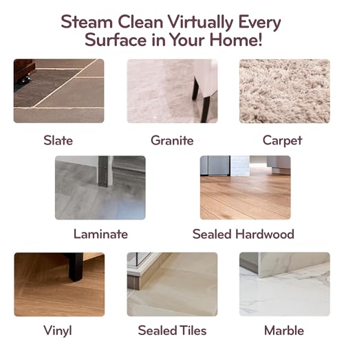 H2O HD DUALBLAST Steam Mop and Handheld Steam Cleaner For Floor Cleaning, Hardwood Floors, Grout Cleaner, Upholstery Cleaner, Tiles and Carpets