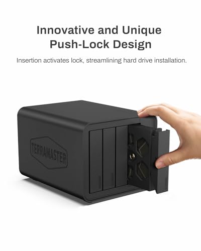 TERRAMASTER F4-212 4 Bay NAS - Quad Core CPU, 2GB DDR4 RAM, Network Attached Storage Personal Cloud with Rich Backup Solutions (Diskless)